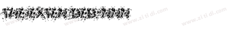 THE EXTEN DED字体转换